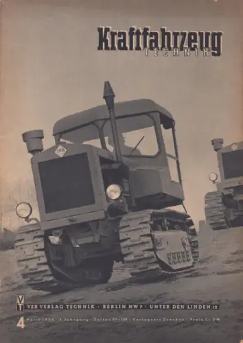 Kraftfahrzeugtechnik KFT 1954 Heft 4