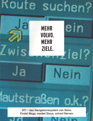 Volvo Navigationssystem Prospekt 1997