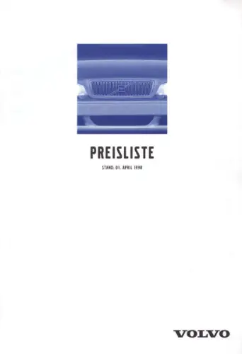 Volvo Preisliste 4.1998