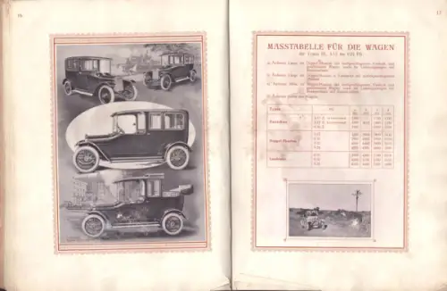 Adler Automobile Katalog 1914