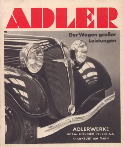 Adler Programm 1936