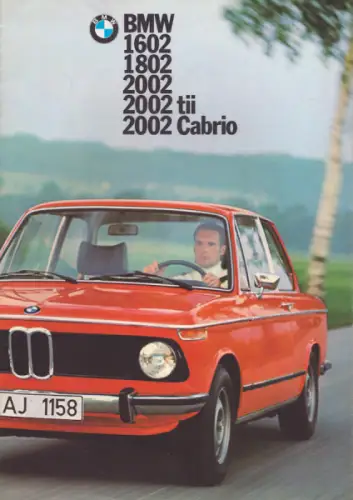 BMW 1602-2002 Cabrio Prospekt 8.1974