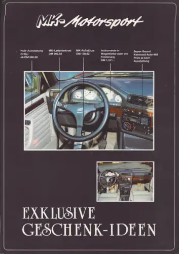 BMW MK Motorsport Programm 1980er Jahre