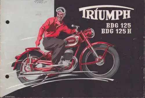 Triumph BDG 125 und BDG 125 H Prospekt 4.1951