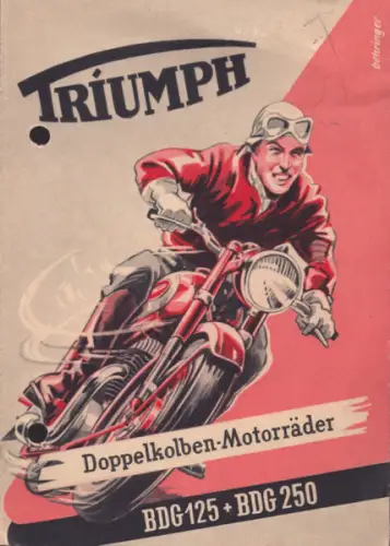 Triumph BDG 125 BDG 250 Prospekt 2.1953