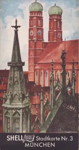Shell Stadtkarte Nr. 3 München 1930er Jahre