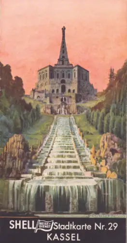 Shell Stadtkarte Nr. 29 Kassel 1930er Jahre