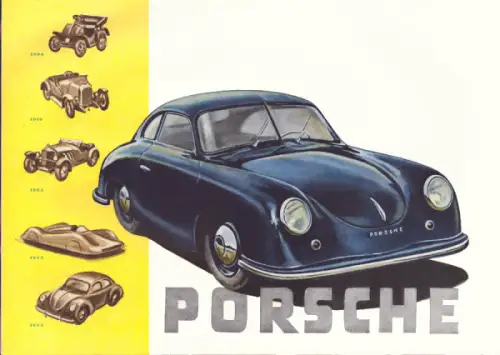 Posche 356 Prospekt ca. 1951 e