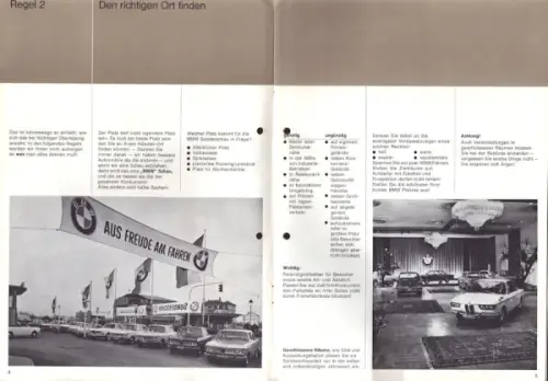 BMW interne Schrift Durchführung einer Sonderschau 1966