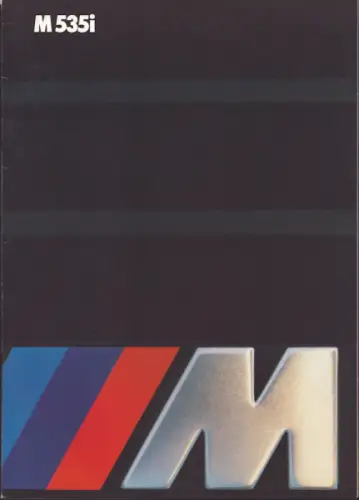 BMW M 535i Prospekt-Mappe 1984 - Kopie