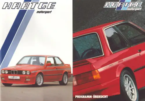 BMW Hartge Programm-Mappe 9.1985