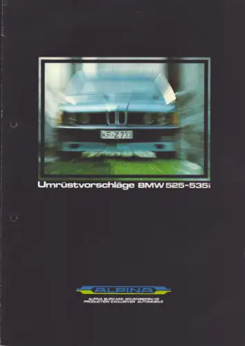BMW 525 - 535i Alpina Prospekt 5.1981
