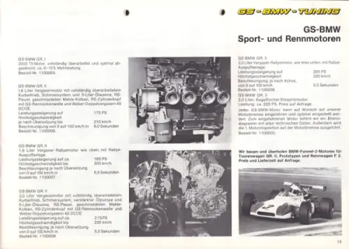 BMW GS Tuning Katalog 1974