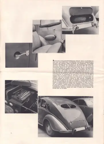 Adler 2,5 Ltr. Sonderdruck aus Motor Schau 1938