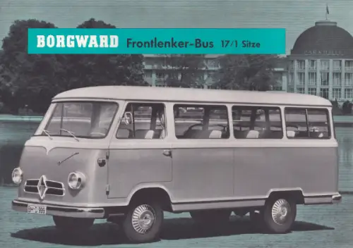 Borgward Bus 17/1 Sitze Prospekt 12.1958