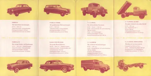 Borgward Programm ca. 1956