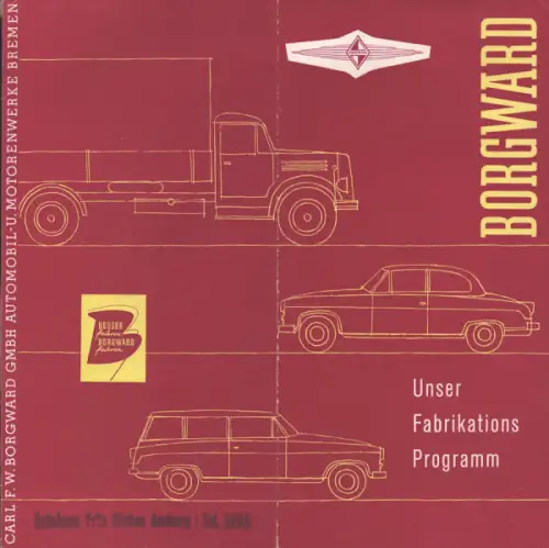 Borgward Programm ca. 1956