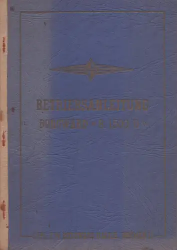 Borgward B 1500 D Bedienungsanleitung 10.1952