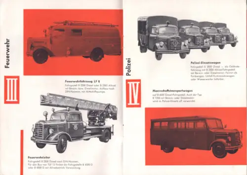 Borgward Kommunalfahrzeuge Prospekt 10.1955