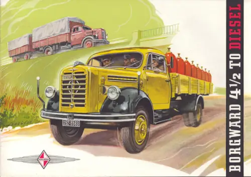 Borgward 4,5 to Diesel Prospekt 9.1955