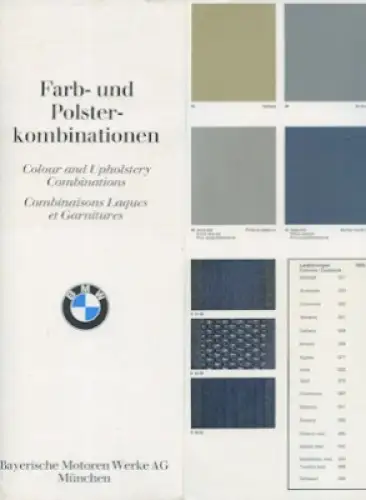 BMW Farben und Polster 6.1971