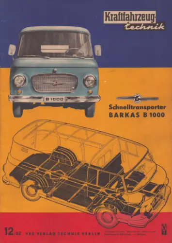 Kraftfahrzeugtechnik KFT 1962 Heft 12