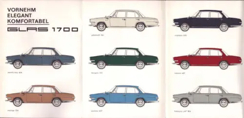 Glas 1700 Farben 1964