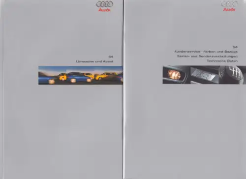 Audi S 4 Prospekt-Mappe 7.1999
