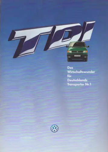 VW T 4 TDI Prospekt 10.1995