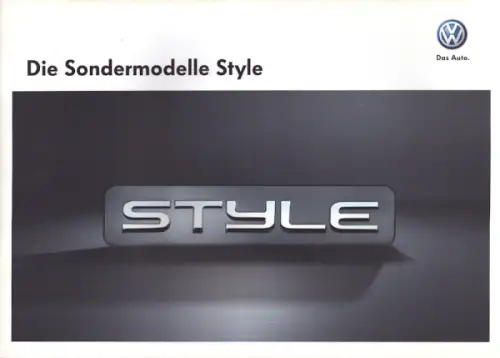VW Style Sondermodelle Prospekt 5.2011
