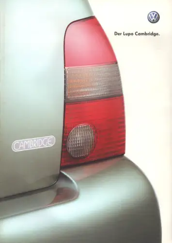 VW Lupo Cambridge Prospekt 10.2002