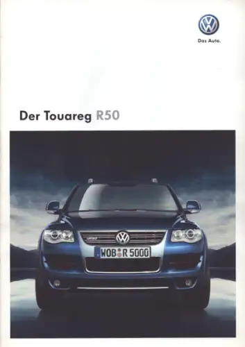 VW Touareg R 50 Prospekt 10.2008