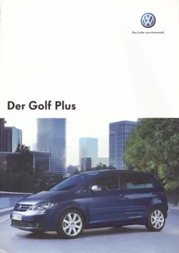VW Golf 5 Plus Prospekt 5.2006