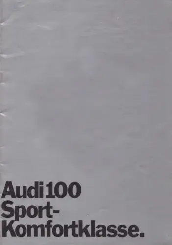 Audi 100 Prospekt 12.1970