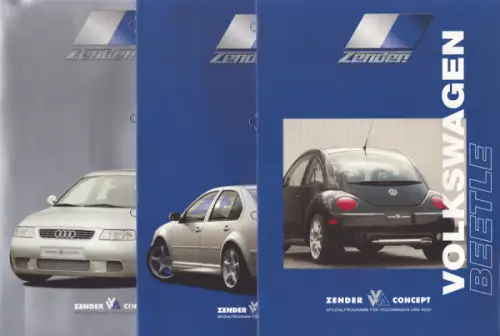 VW / Audi / Zender Pressemappe 9.1999
