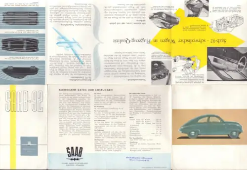 Saab 92 Prospekt 1953