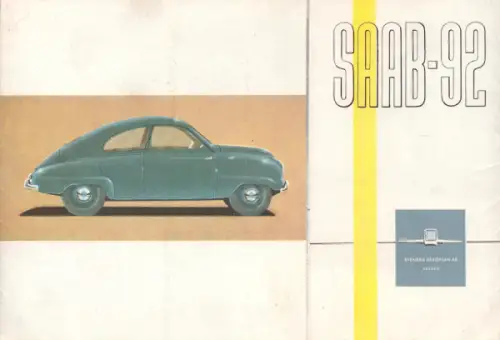 Saab 92 Prospekt 1953