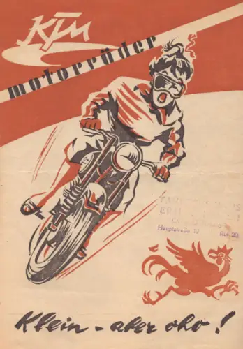 KTM Programm ca. 1955