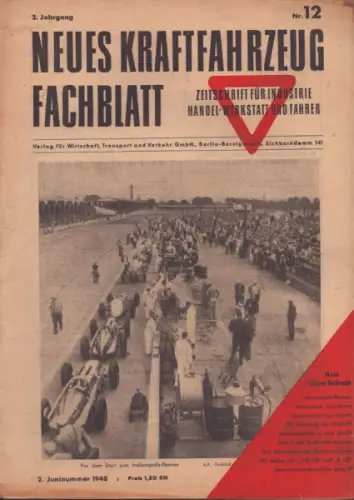 Das Kraftfahrzeug Fachblatt 1948 Heft 12