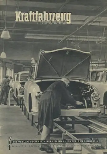 Kraftfahrzeugtechnik KFT 1956 Heft 1