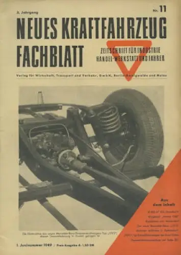 Das Kraftfahrzeug Fachblatt 1949 Heft 11
