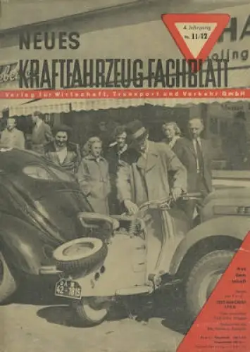 Das Kraftfahrzeug Fachblatt 1950 Heft 11/12