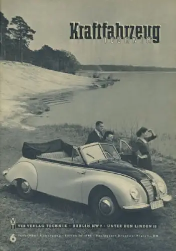 Kraftfahrzeugtechnik KFT 1954 Heft 6