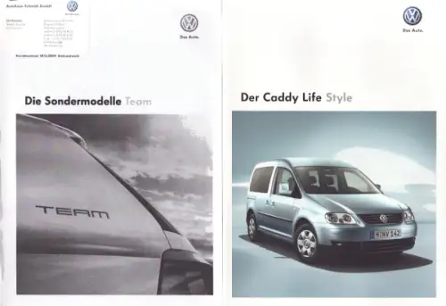 VW Caddy Prospekt-Mappe 2010