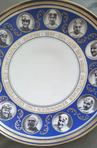 Continental Motorsport Schmuckteller / Motivteller 1937