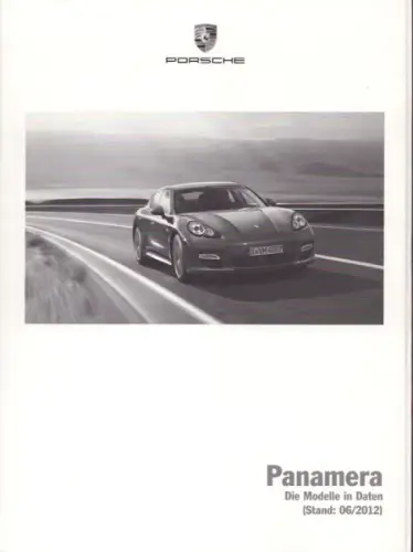 Porsche Panamera Typ 970 Daten-Prospekt 6.2012