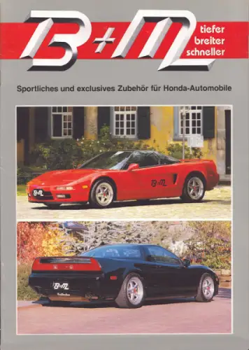 Honda / B + M Tuning Zubehör Prospekt 1991