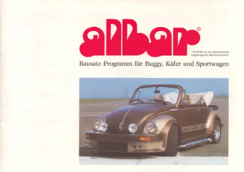 VW Käfer Albar Bausatz Programm 1982