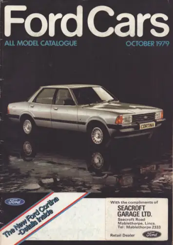 Ford Cars All model catalogue October 1979