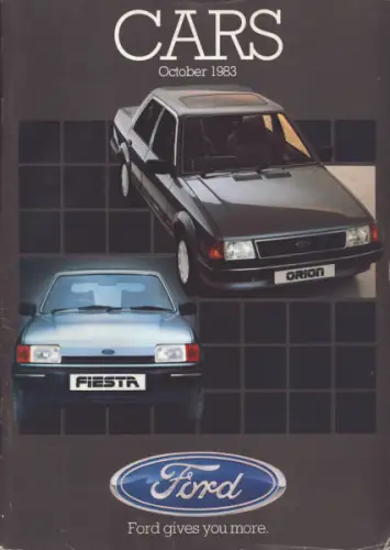 Ford Cars Prospekt October 1983
